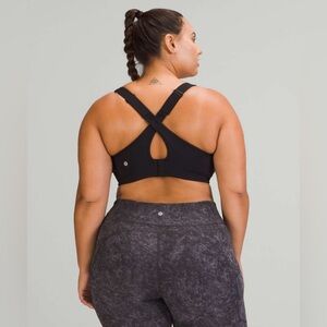 Lululemon NWT All Powered Up Bra *Medium Support 40 DDD Black